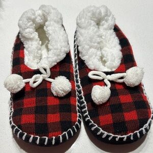 Cozy Buffalo Check slippers